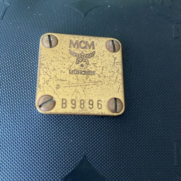 ⚡️MCM⚡️ Visetos vintage black clutch/pouch/everyday bag (wristlet no strap) - Picture 9 of 16